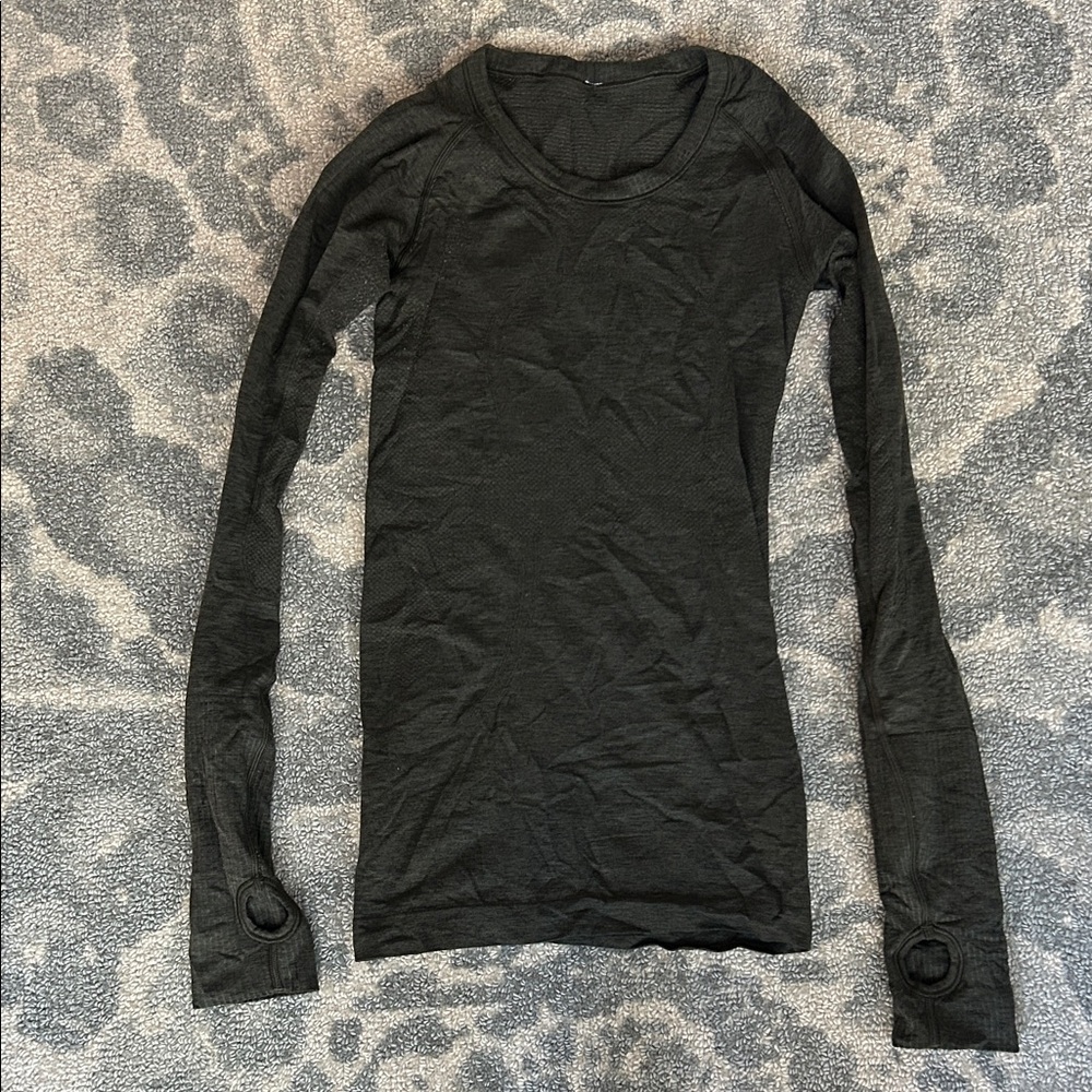 lululemon athletica olive green Long Sleeve Top